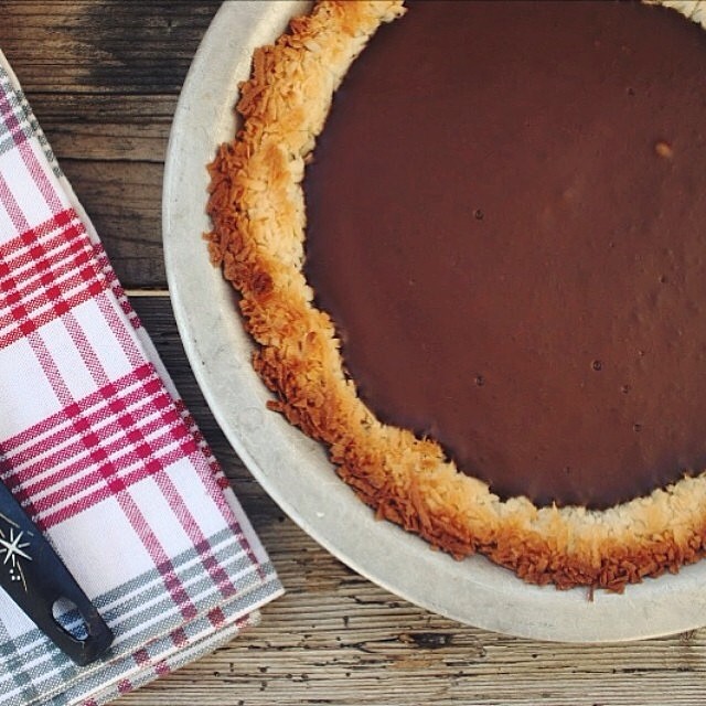 Bittersweet Chocolate Coconut Pie (glutenfree) Recipe The Feedfeed