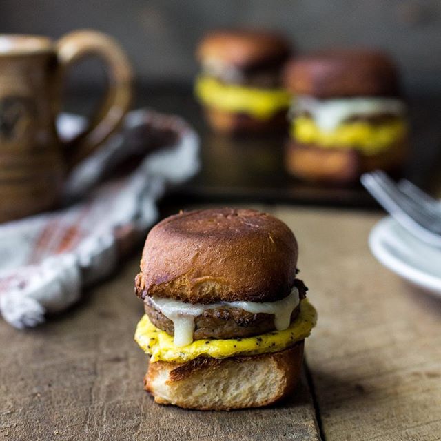 Turkey Sausage And Egg Breakfast Sliders by thekentuckygent Quick