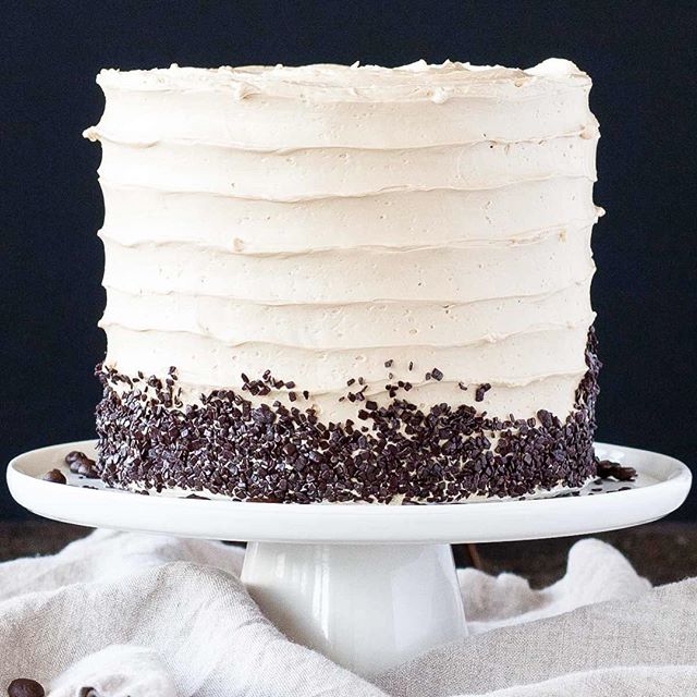 Coffee Layer Cake With Chocolate Ganache And Irish Cream Buttercream ...