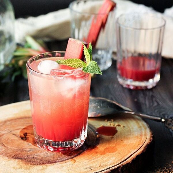 Sparkling Rhubarb Raspberry And Rose Shrubs Recipe By Kayley Mccabe The Feedfeed