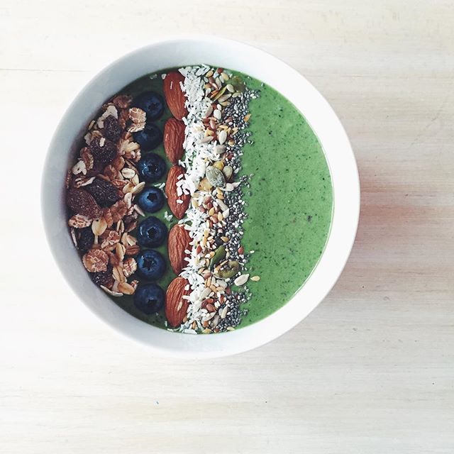 Spinach And Kale Smoothie Bowl Recipe The Feedfeed