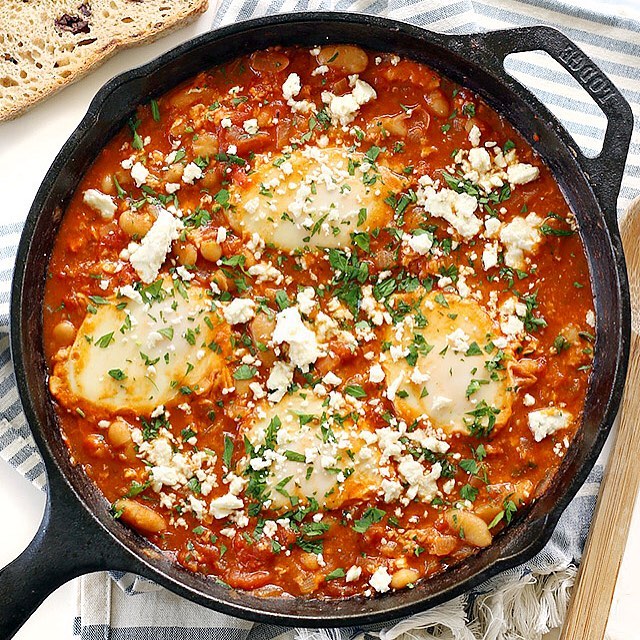 White Bean Shakshuka Recipe The Feedfeed