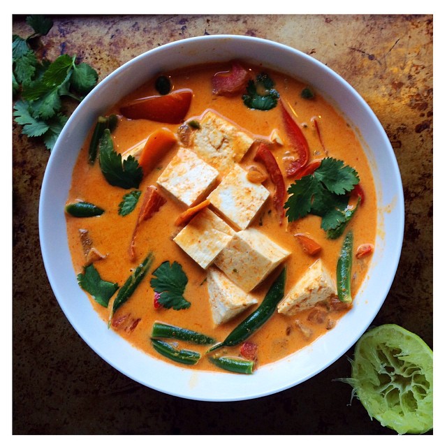Coconut Red Curry With Chicken, Tofu & Lime Recipe The Feedfeed