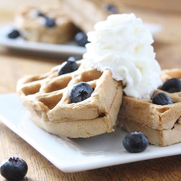 Mini Belgian Waffles With Fresh Berries And Maple Syrup by kitchnkid, Quick & Easy Recipe