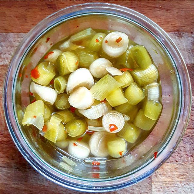 Hot Pickled Green Garlic Recipe The Feedfeed