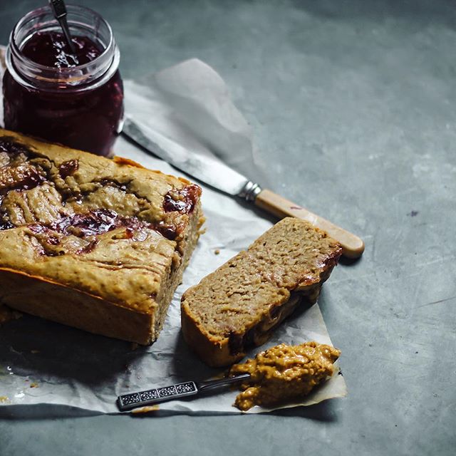 Peanut Butter And Jelly Banana Bread Recipe The Feedfeed