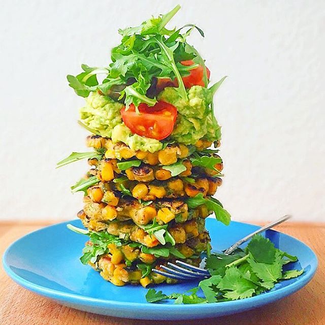 Corn Fritters with Smashed Avocado Recipe | The Feedfeed