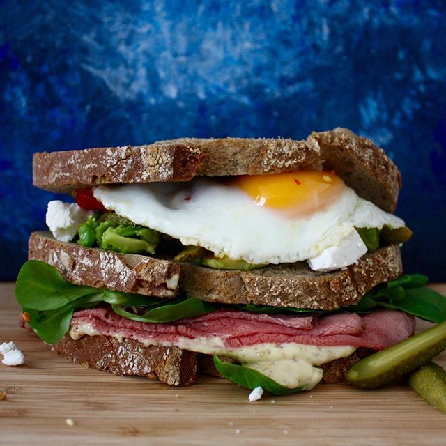 Roast Beef Club Sandwich Recipe The Feedfeed
