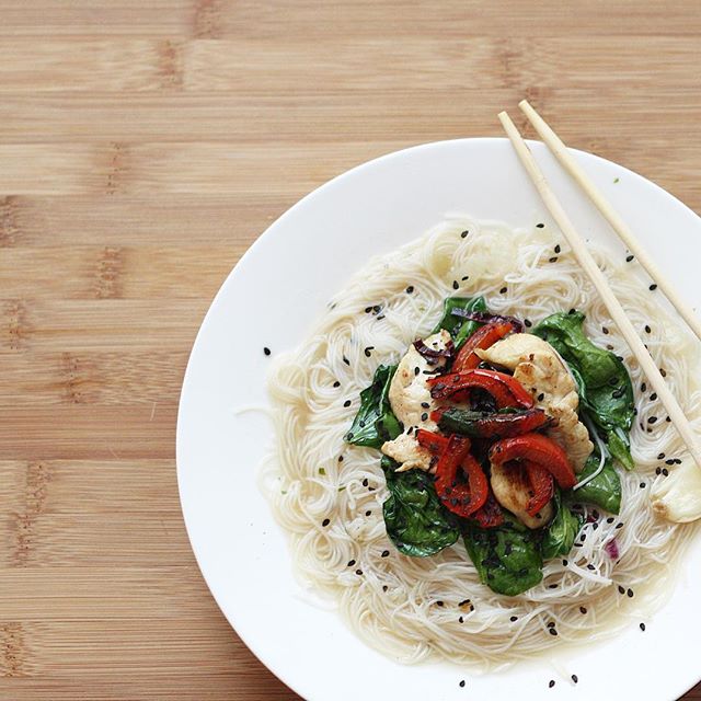 Vermicelli Noodles With Ginger Garlic Chicken Broth. Recipe The Feedfeed