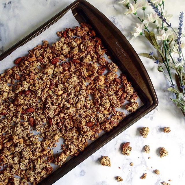 Spiced Coconut Granola With Apricot Honey by sweetisthespice Quick