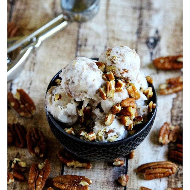 Vanilla And Pecan Praline Nice Cream Recipe | The Feedfeed