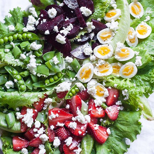 Shaved Snap Pea Salad with Goat Cheese and Dates