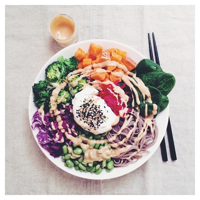 sweet potato edamame bowl