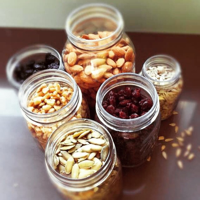 Almonds, Walnuts, Raisins, Dried Cranberries, Pepitas, Sunflower Seeds ...