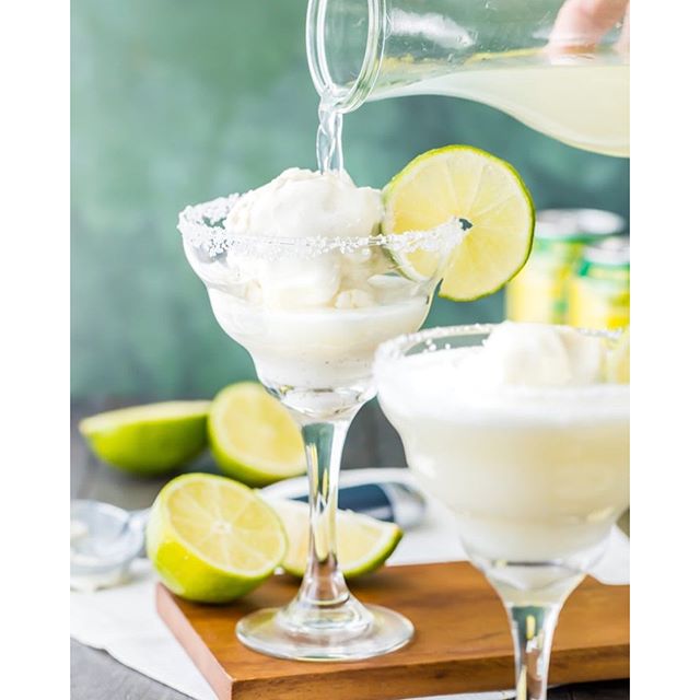 Lemon & Lime Margarita Ice Cream Floats Recipe The Feedfeed