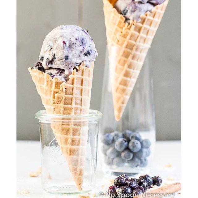 Blueberry, Cinnamon & Graham Cracker Swirl Ice Cream The Feedfeed
