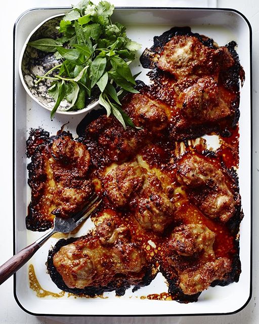 Chicken Thighs In Hoisin Peanut Paste Recipe The Feedfeed