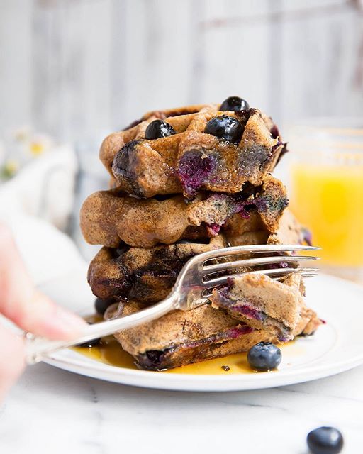 Paleo Blueberry And Almond Butter Waffles Recipe The Feedfeed