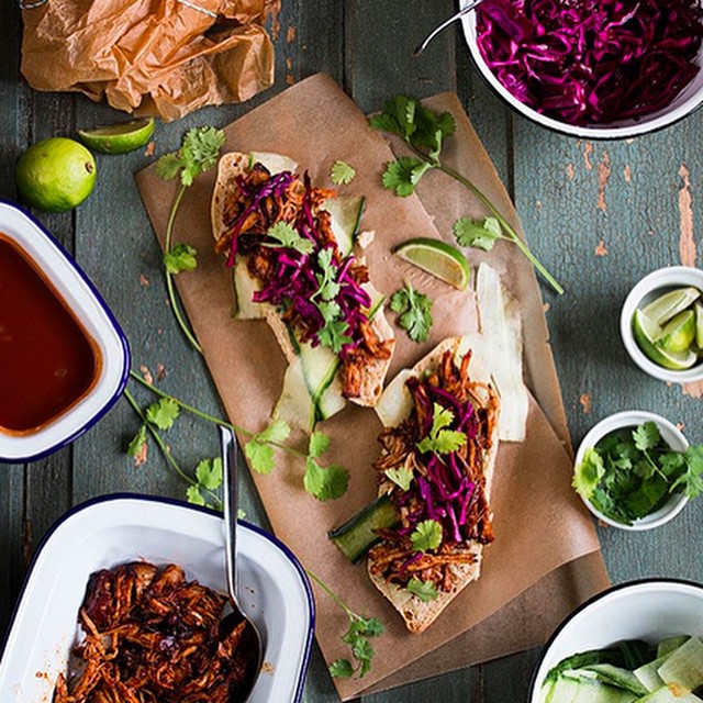 Banh Mi With Sweet & Sour Pork Shoulder Marinated In Apple Juice, Maple