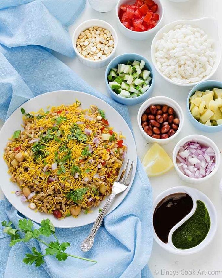 Bhel Puri Puffed Rice And Vegetables Recipe The Feedfeed