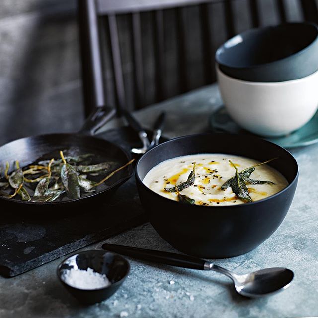 Celeriac Veloute With Sage Brown Butter Recipe The Feedfeed