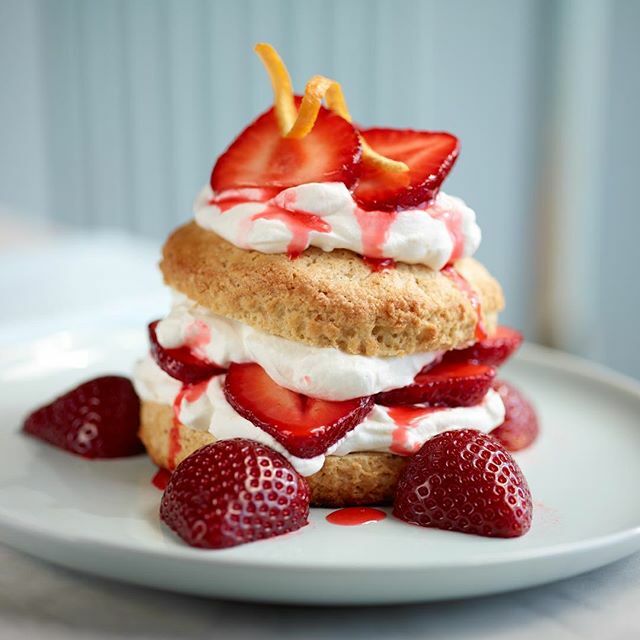 Individual Strawberry Shortcakes With Orange Whipped Cream Recipe By Food Photographer The Feedfeed