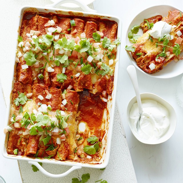Jack Cheese, Poblano And Chicken Enchiladas by whatsgabycookin | Quick ...