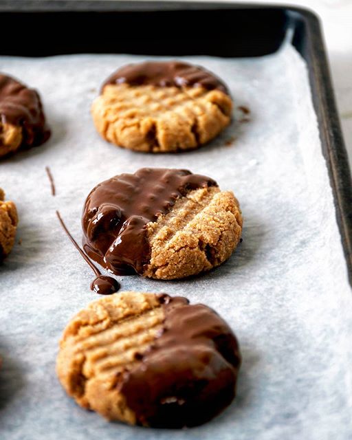 Chocolate Dipped Peanut Butter Cookie Recipe By Occasionally Eggs The Feedfeed