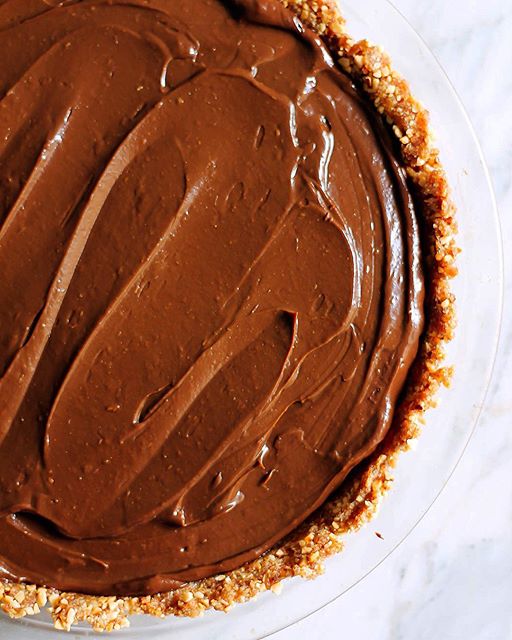 No Bake Avocado & Chocolate Pudding Pie Recipe The Feedfeed