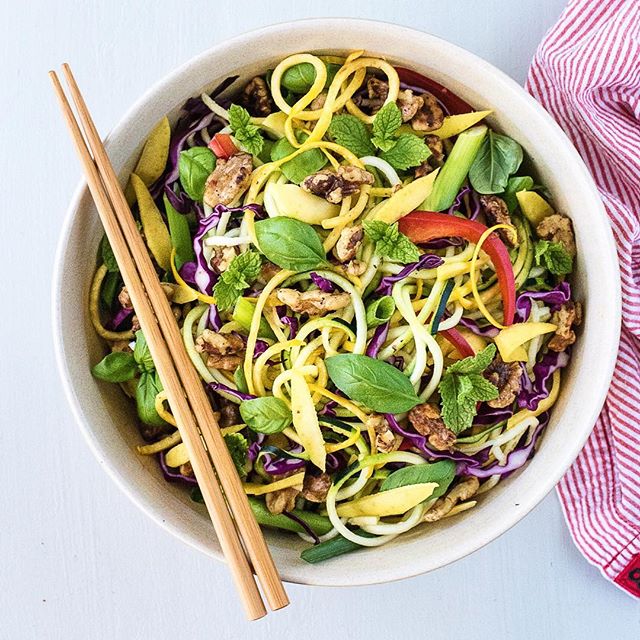 Zucchini Salad with Mint and Basil