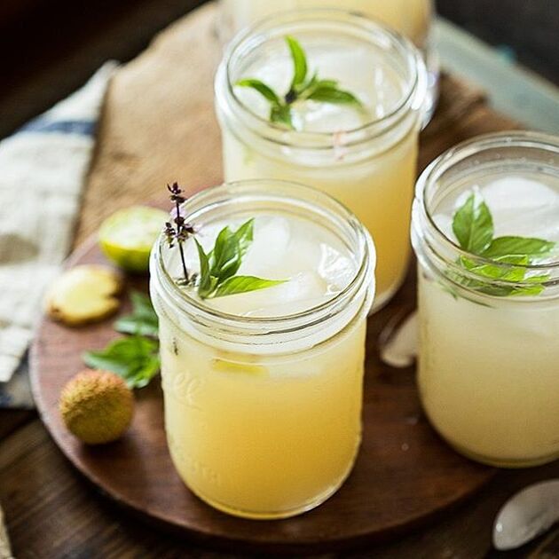 Ginger Basil Limeade