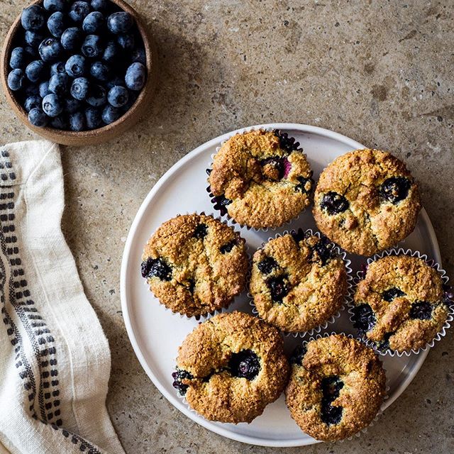 Blueberry Almond Flour Muffins recipe