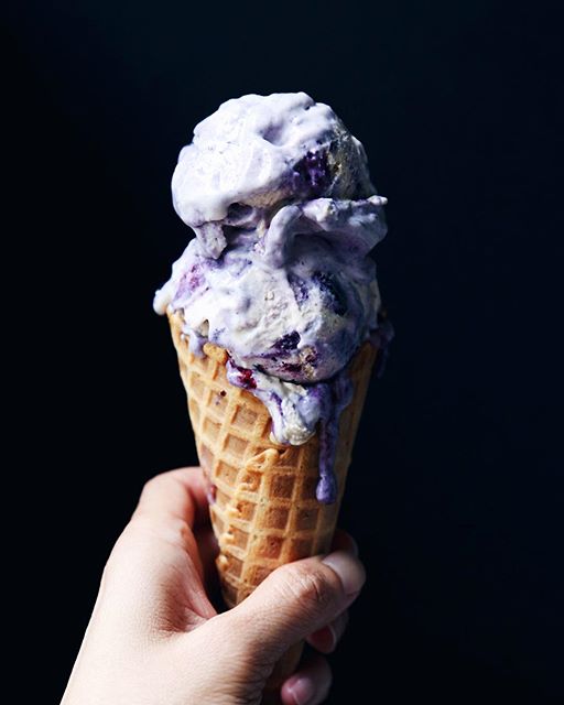 Vegan Blueberry Swirl Cheesecake Ice Cream Recipe The Feedfeed
