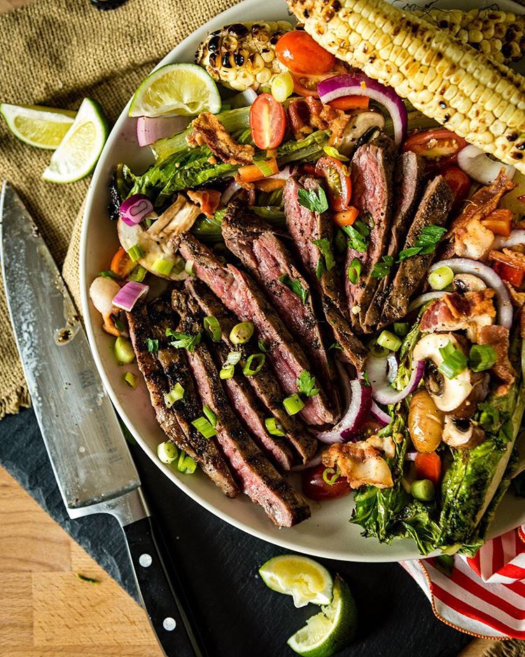 Grilled Flank Steak Salad Recipe The Feedfeed 9944