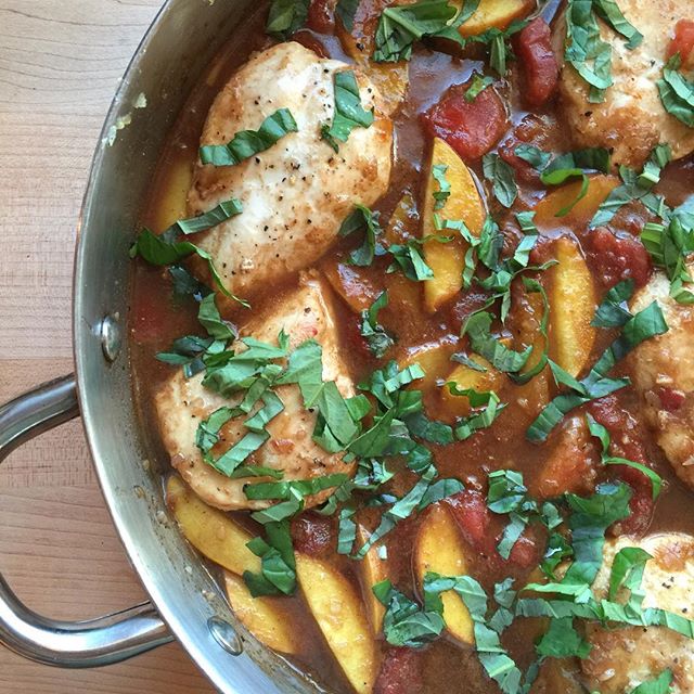 Balsamic Peach Chicken Recipe The Feedfeed