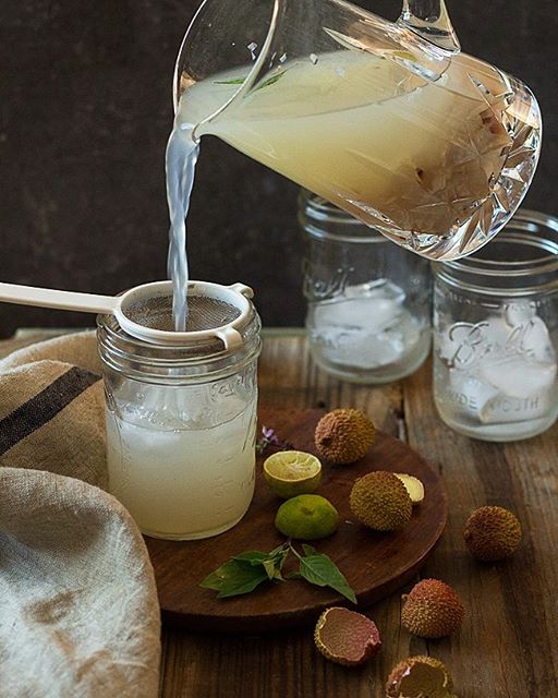 Lychee Limeade With Ginger And Thai Basil Recipe The Feedfeed