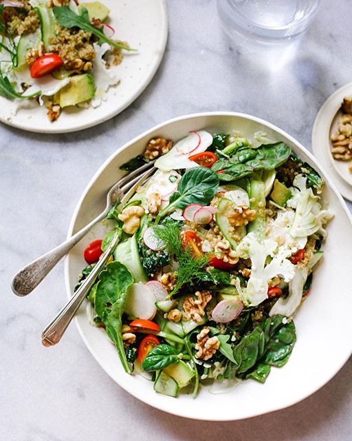 Golden Quinoa And Crudité Salad Recipe | The Feedfeed