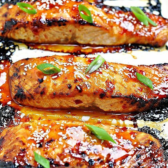 sweet chilli salmon