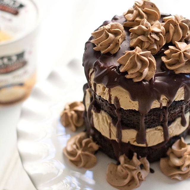 Mocha Chocolate Ganache Ice Cream Cake Recipe The Feedfeed
