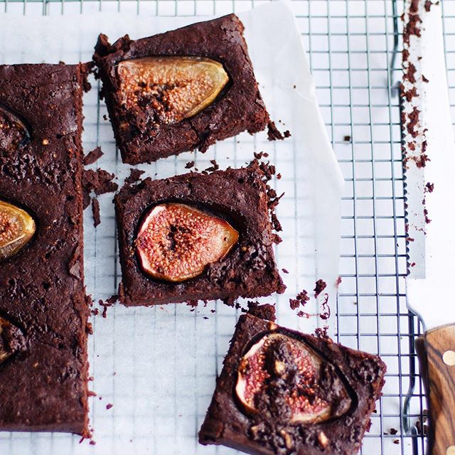 Double Chocolate Fig Brownies by thealimentalsage Quick & Easy Recipe The Feedfeed