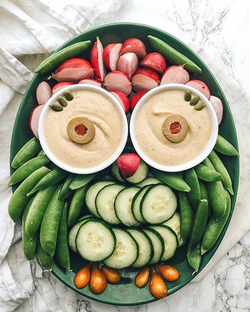 Veggie Owl With Hummus Recipe The Feedfeed