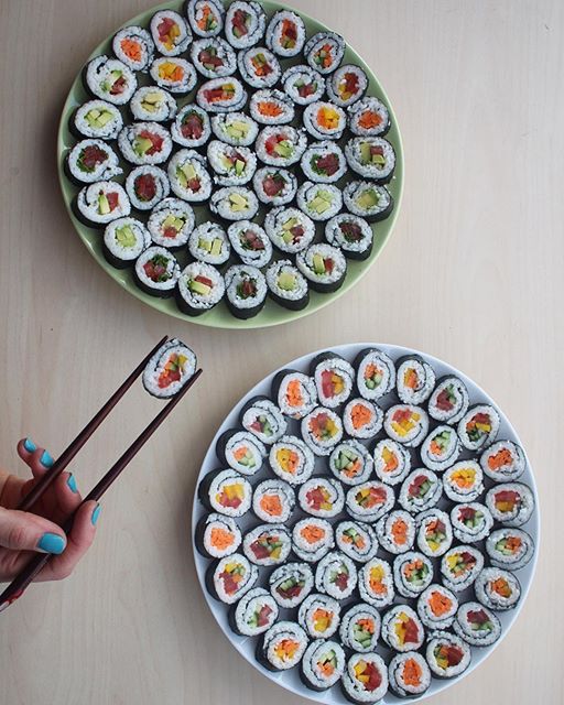 Homemade Vegetable Sushi Recipe | The Feedfeed