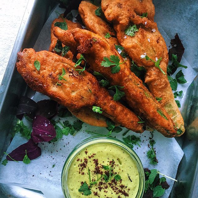 Zucchini Flower Fritters Recipe The Feedfeed