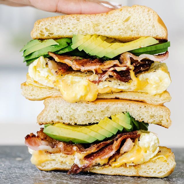 Bacon, Avocado, Cheese And Egg Sandwich Recipe | The Feedfeed