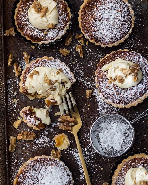 Gluten Free Caramel Walnut Tarts by hungryandfussy Quick & Easy Recipe The Feedfeed