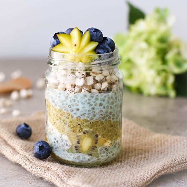 Matcha Chia Pudding Parfait by healthyeating_jo | Quick Easy Recipe | The Feedfeed