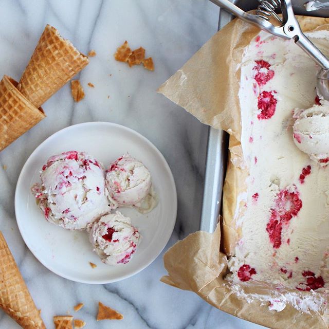 Vegan Raspberry Vanilla Ice Cream Recipe The Feedfeed