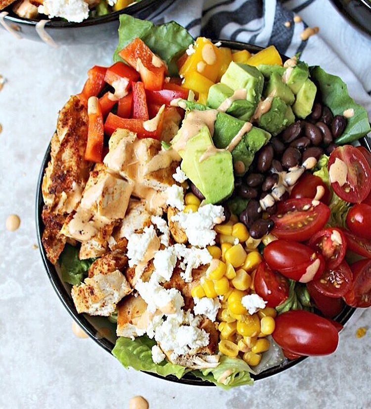 Chopped Chicken Salad With Chipotle Dressing Recipe | The Feedfeed