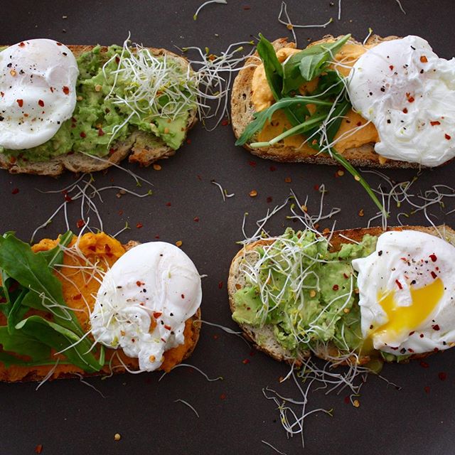 Sweet Potato And Poached Egg Toast recipe | thefeedfeed.com