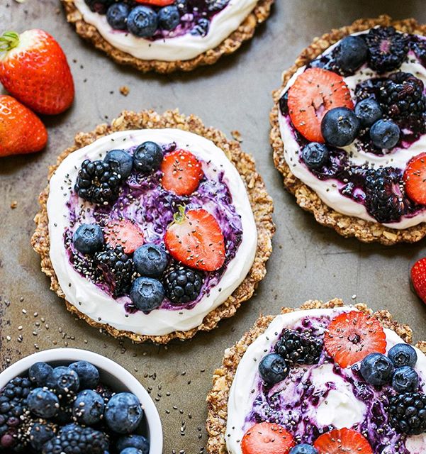 Granola And Yogurt Parfait Tarts | The Feedfeed